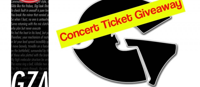 [event] GZA @ SOUND ACADEMY 9.15.12 (ticket giveaway)